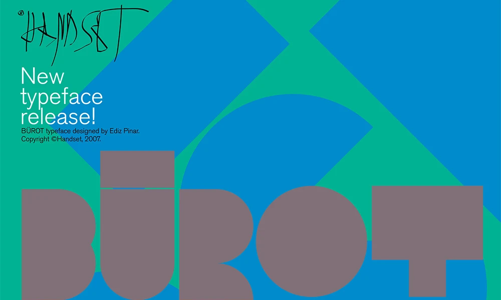 BÜROT — Typeface project thumbnail