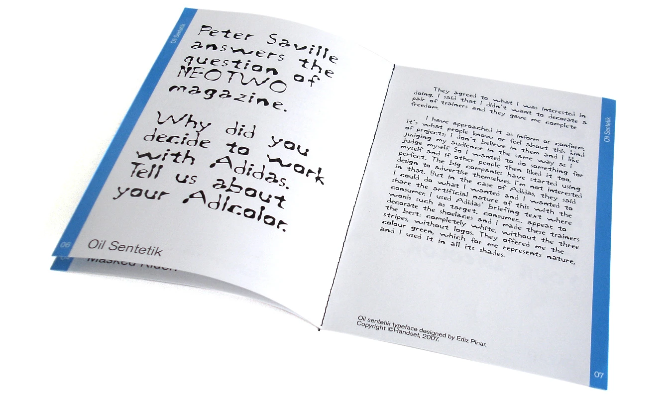 HandsetType Foundry — Catalog - Visual identity and design sample by Ediz Pinar