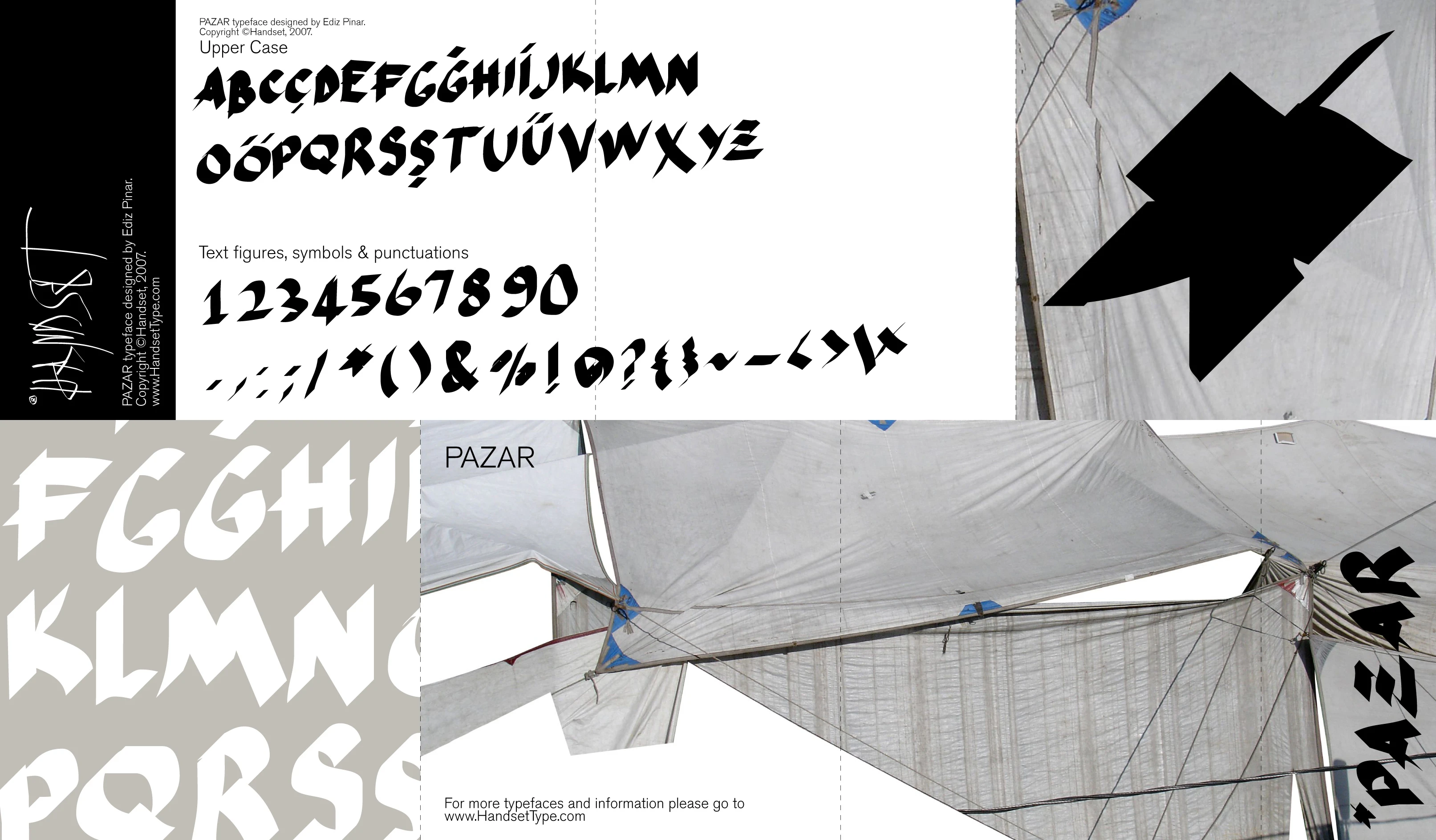 PAZAR — Typeface - Visual identity and design sample by Ediz Pinar