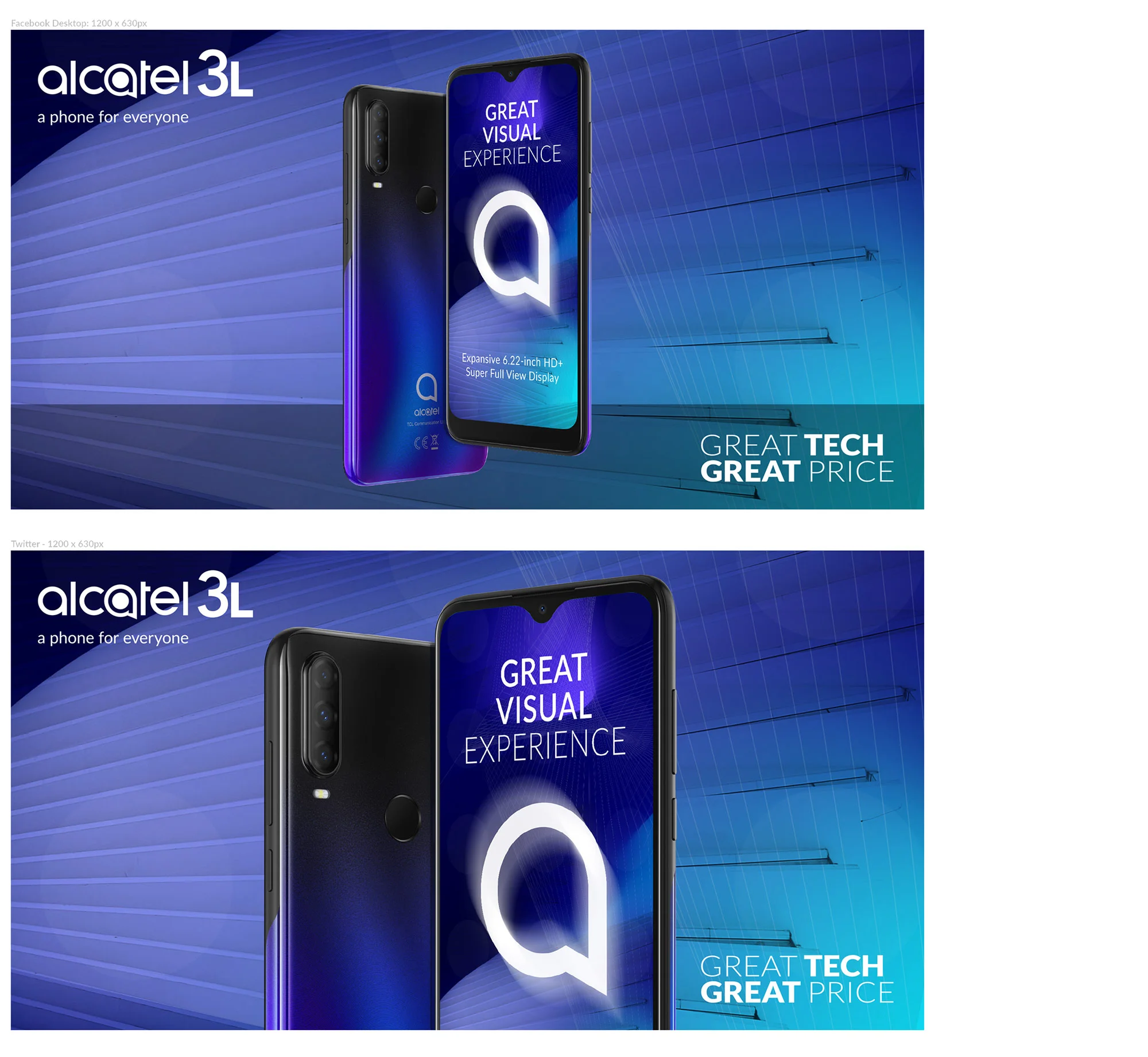 Alcatel 3L - Visual identity and design sample by Ediz Pinar