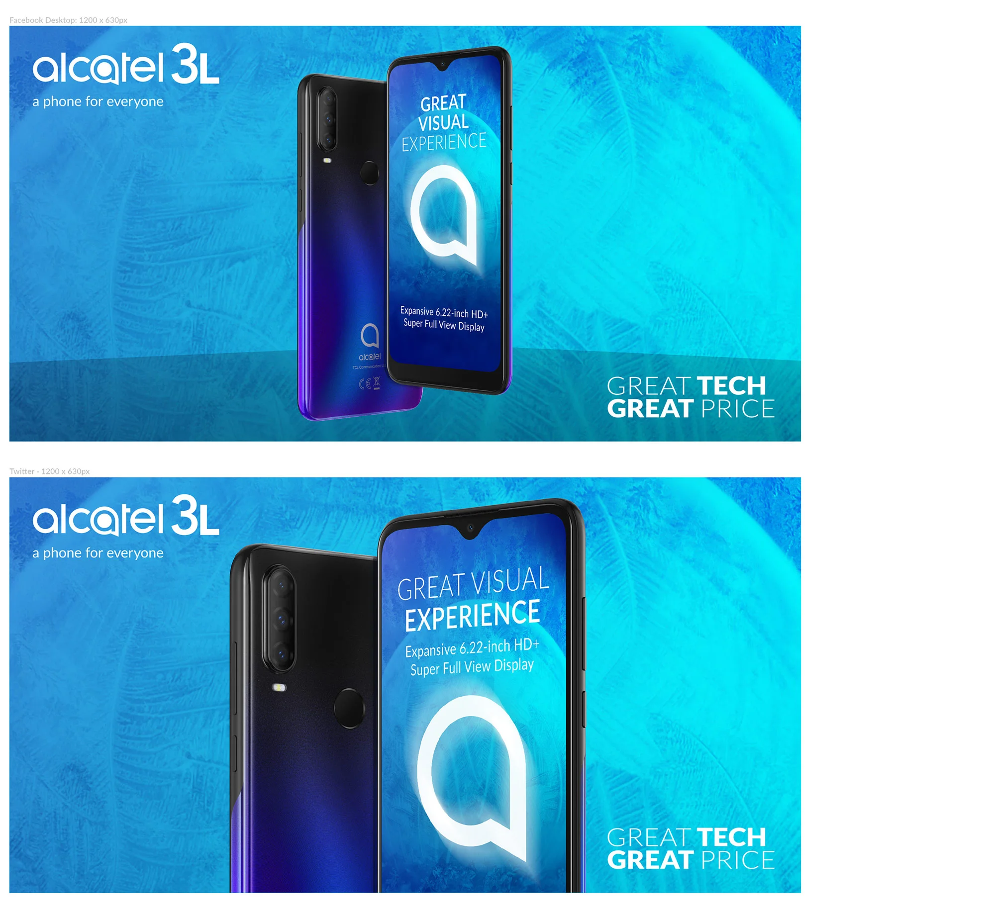 Alcatel 3L - Visual identity and design sample by Ediz Pinar