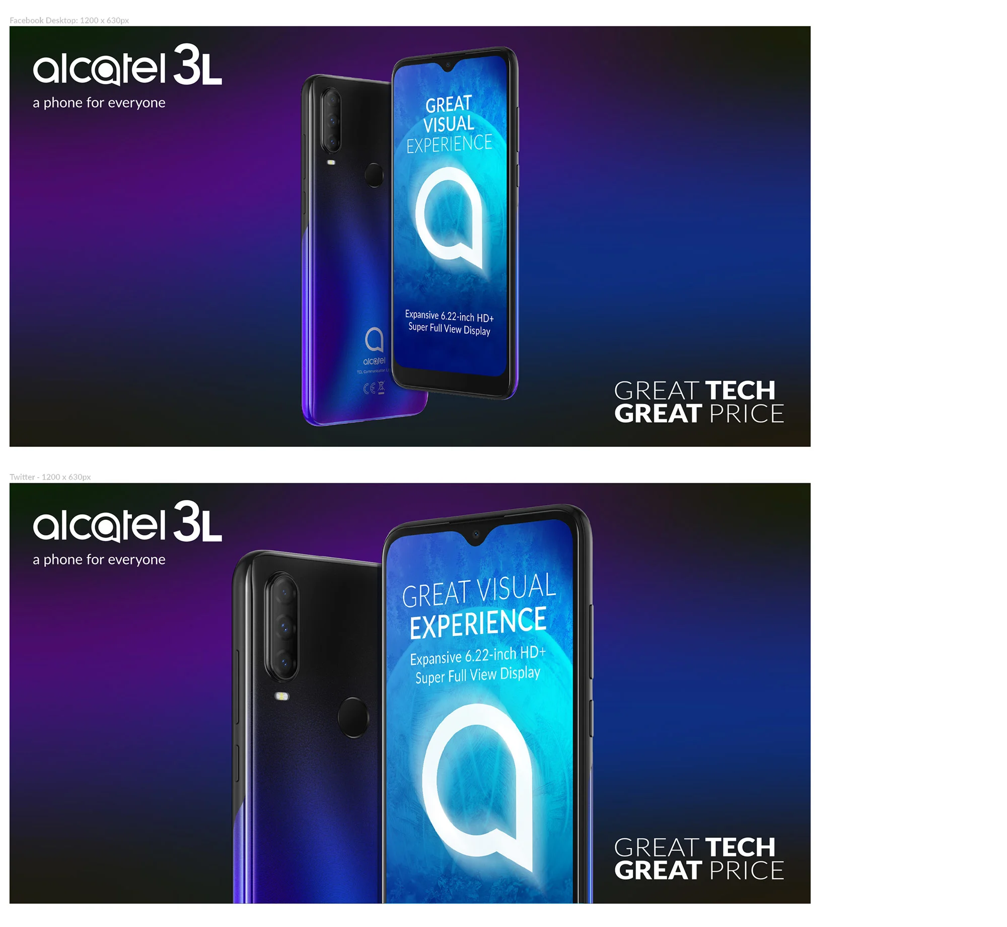 Alcatel 3L - Visual identity and design sample by Ediz Pinar