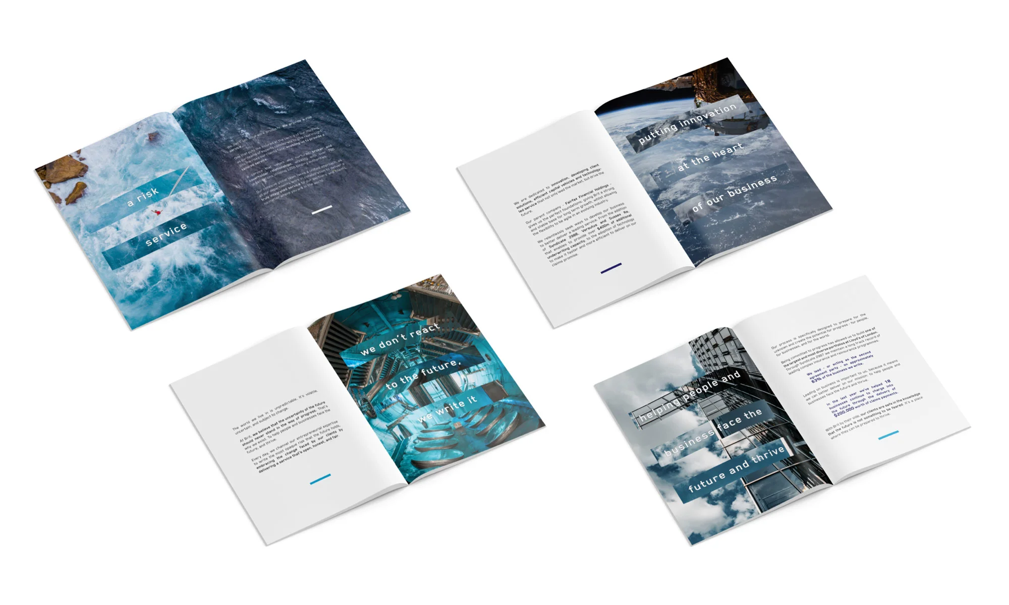 BRIT Insurance - Visual identity and design sample by Ediz Pinar