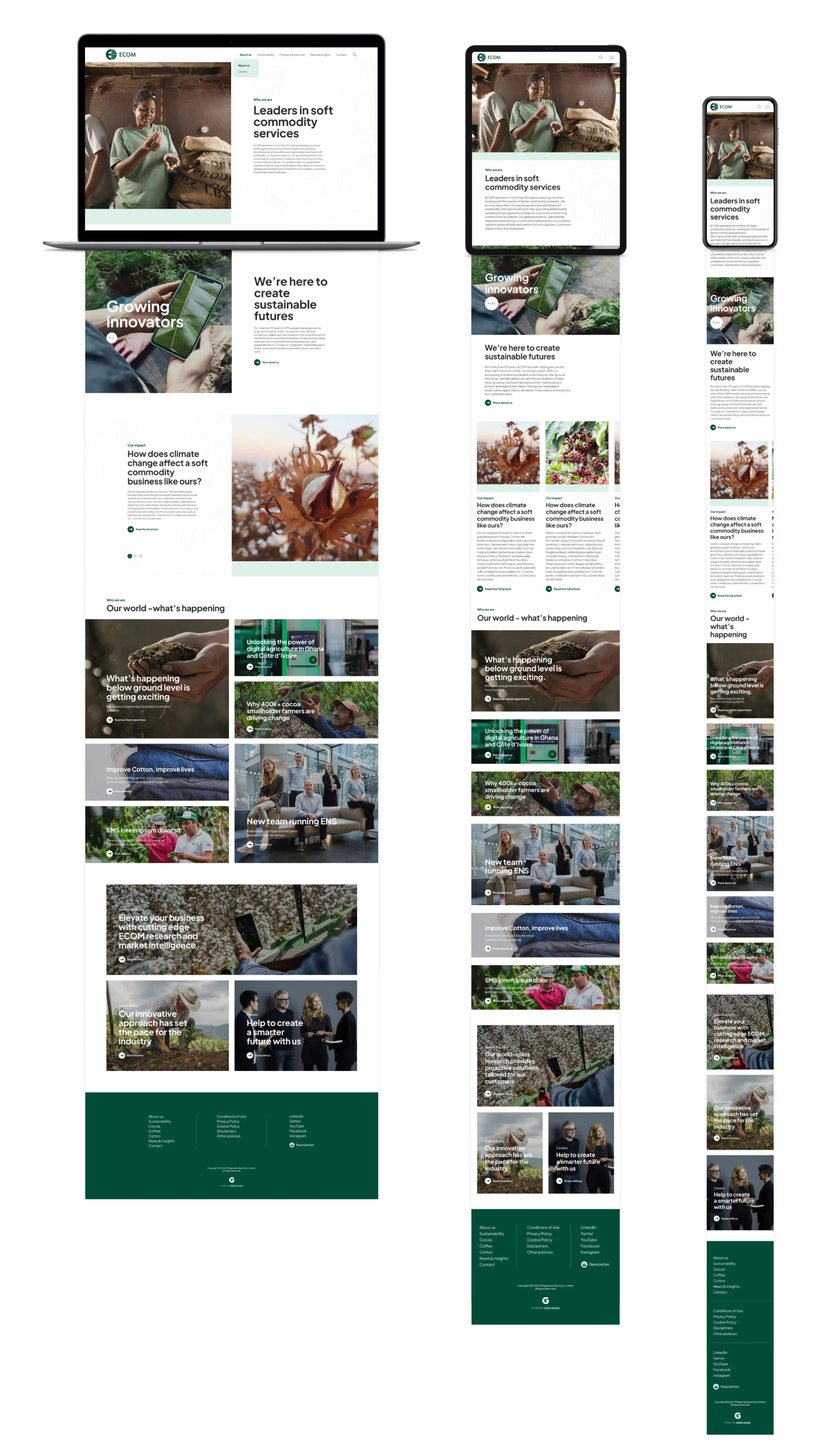ECOM — Case Study - Device-agnostic responsiveness: Precision layout engineering ensuring flawless legibility and performance across all breakpoints.