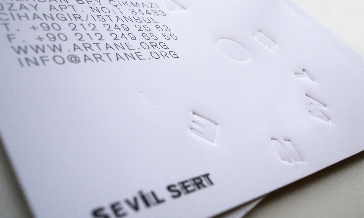ARTANE Visual Identity - Visual identity and design sample by Ediz Pinar
