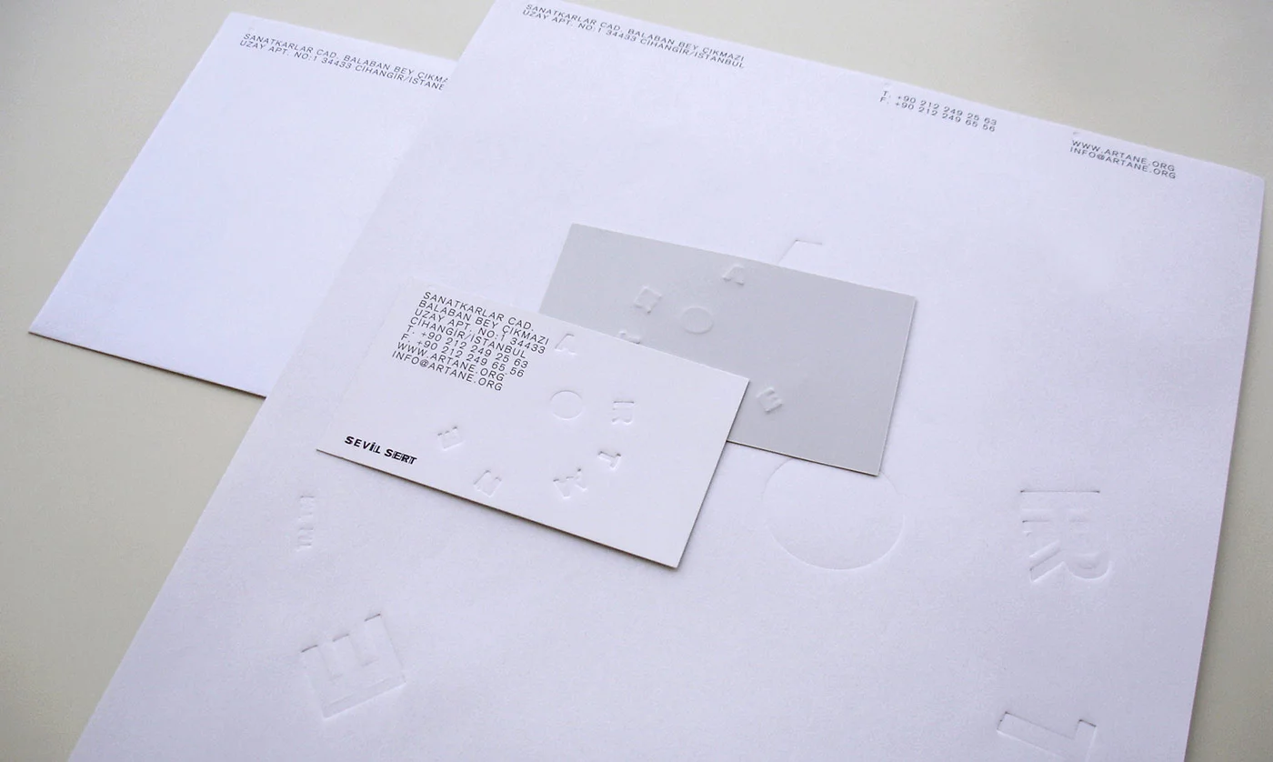 ARTANE Visual Identity - Visual identity and design sample by Ediz Pinar
