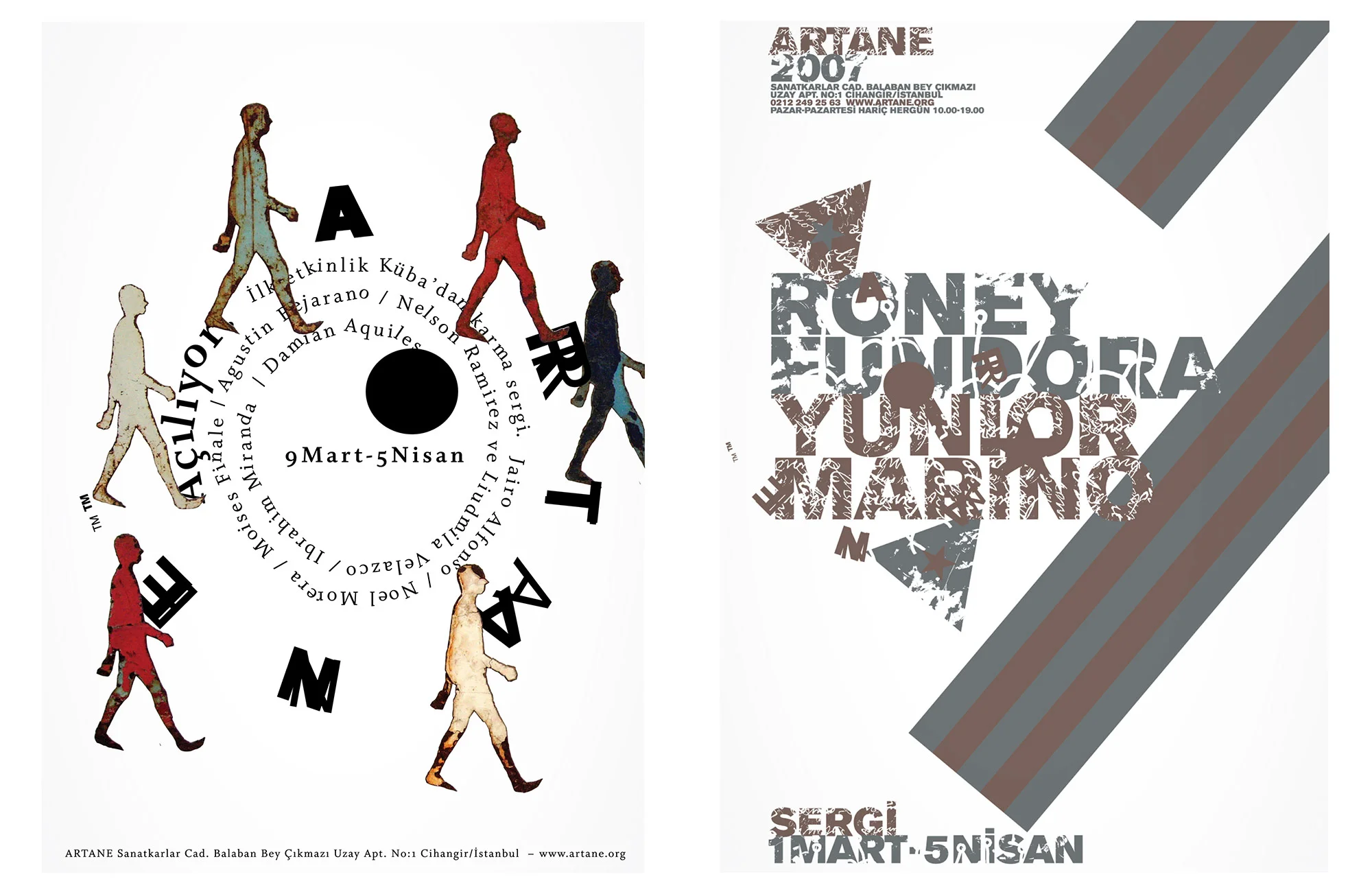 ARTANE Exhibition Posters - Visual identity and design sample by Ediz Pinar