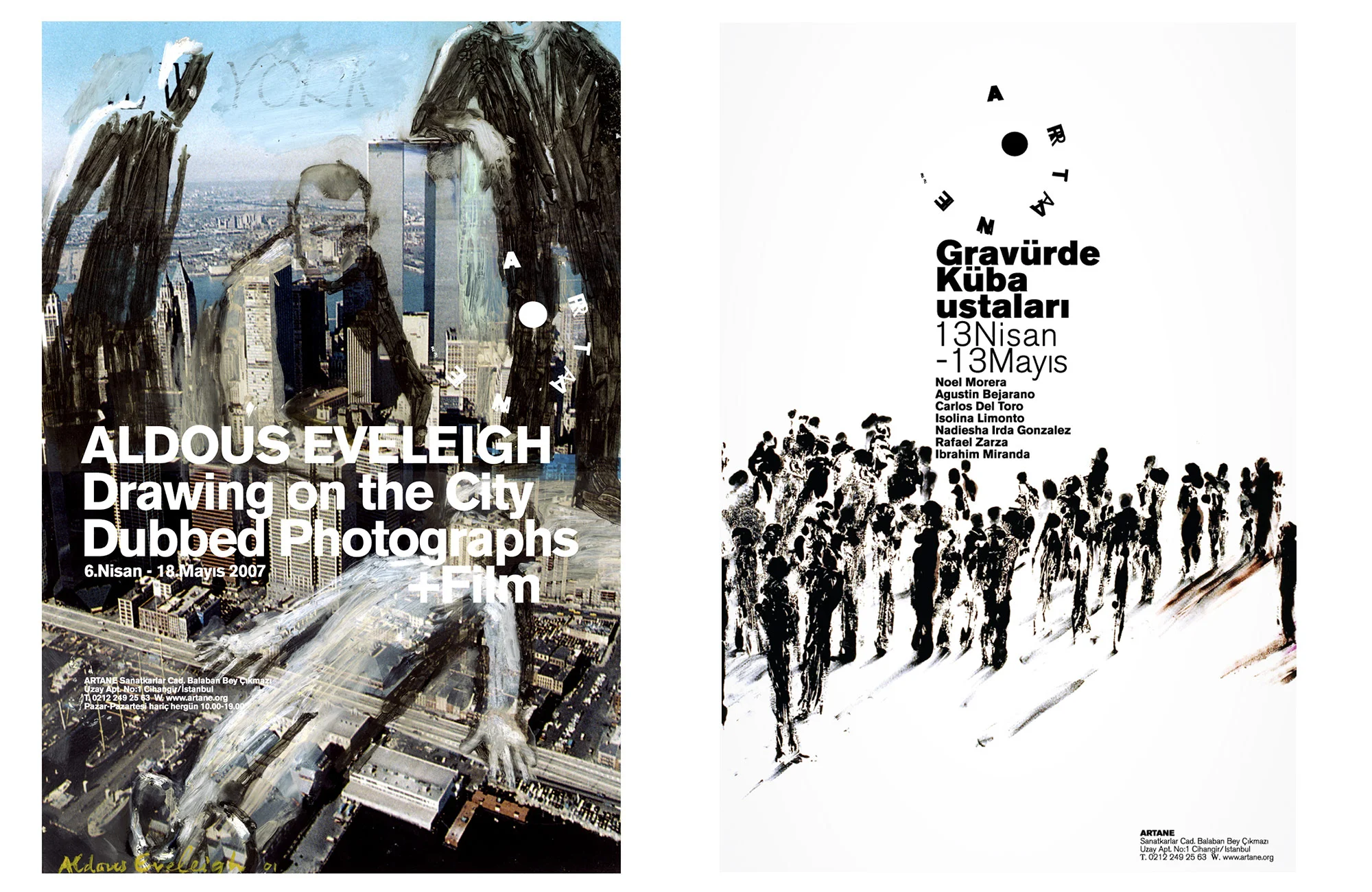 ARTANE Exhibition Posters - Visual identity and design sample by Ediz Pinar