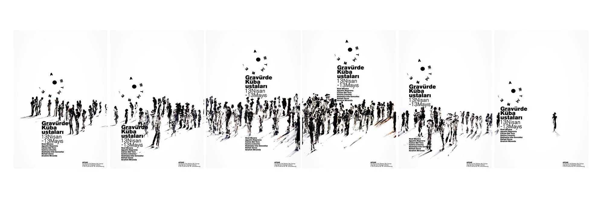 ARTANE Exhibition Posters - Visual identity and design sample by Ediz Pinar