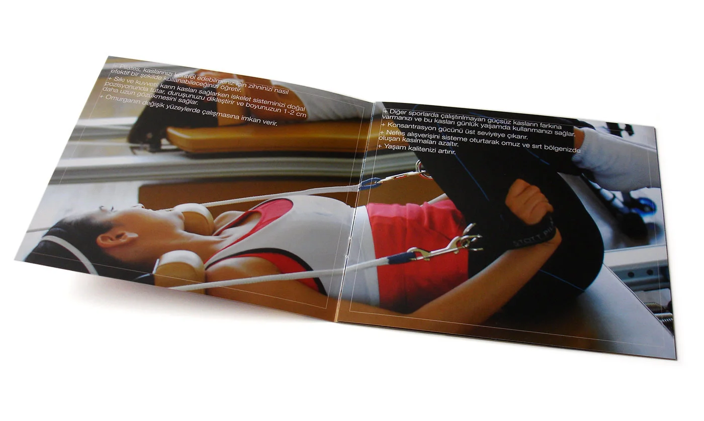 Hillside Pilates Club Brochure - Visual identity and design sample by Ediz Pinar