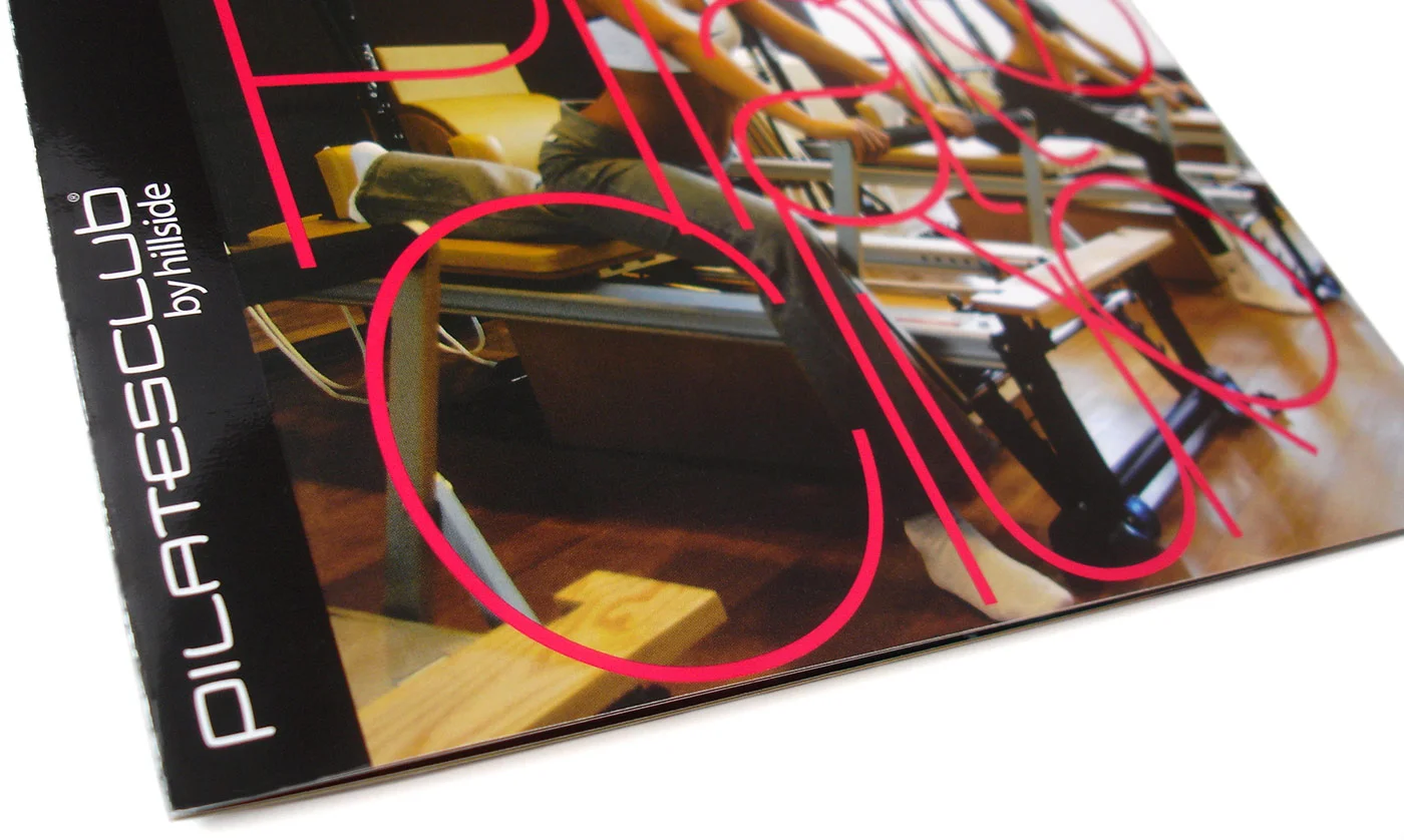 Hillside Pilates Club Brochure - Visual identity and design sample by Ediz Pinar