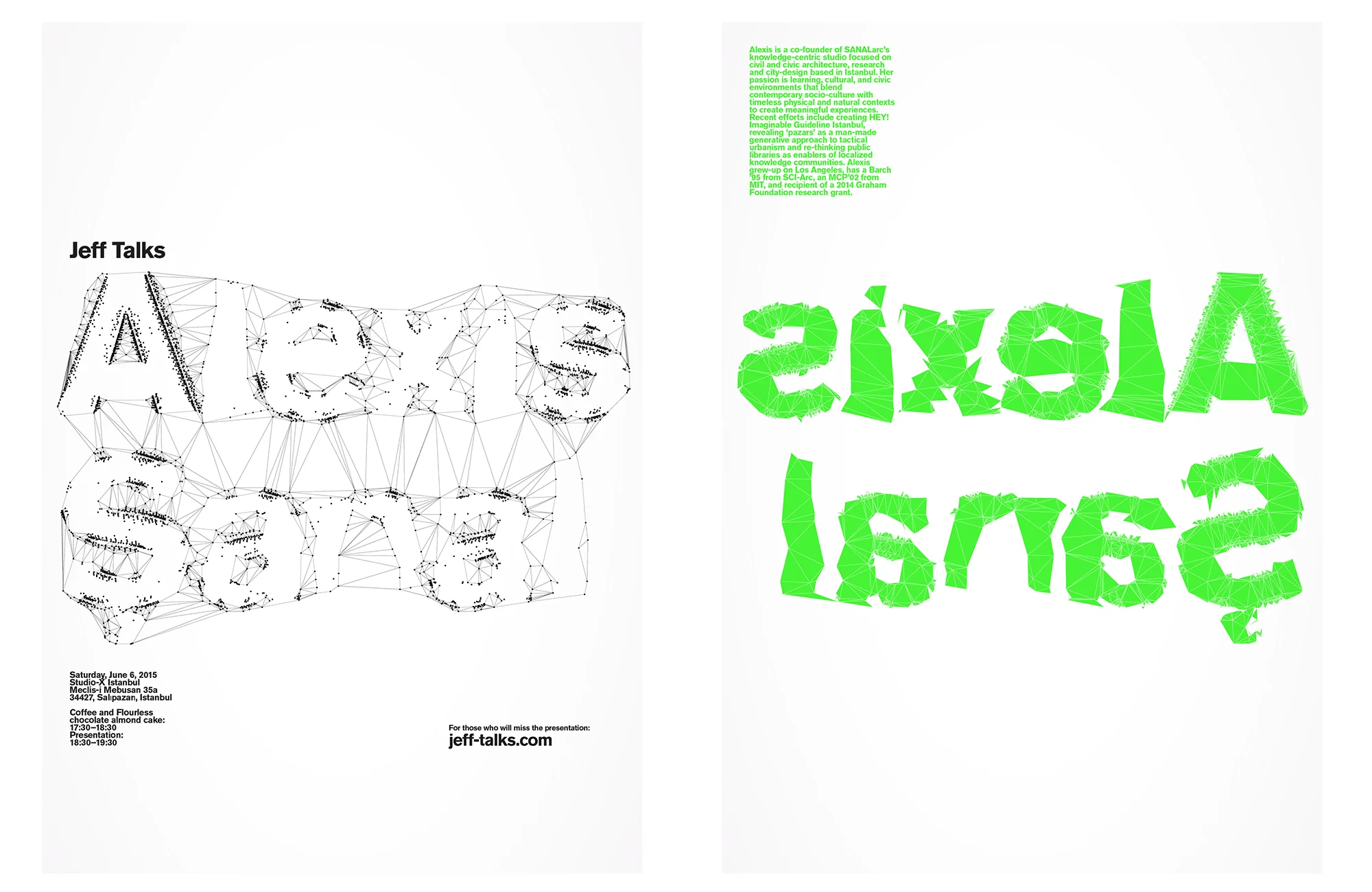 Jeff Talks Alexis Sanal - Visual identity and design sample by Ediz Pinar