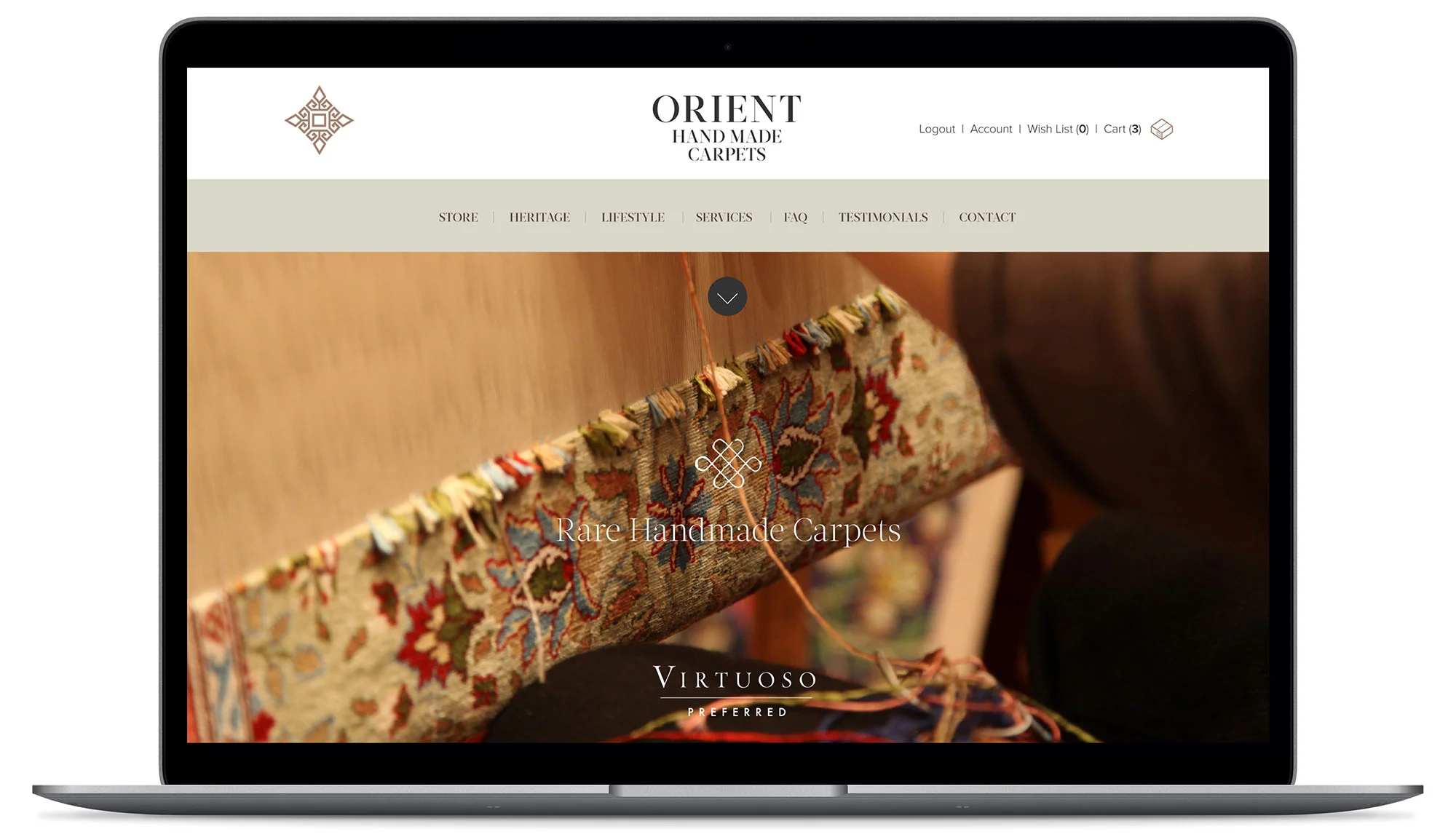 Orient Handmade Carpets - Visual identity and design sample by Ediz Pinar
