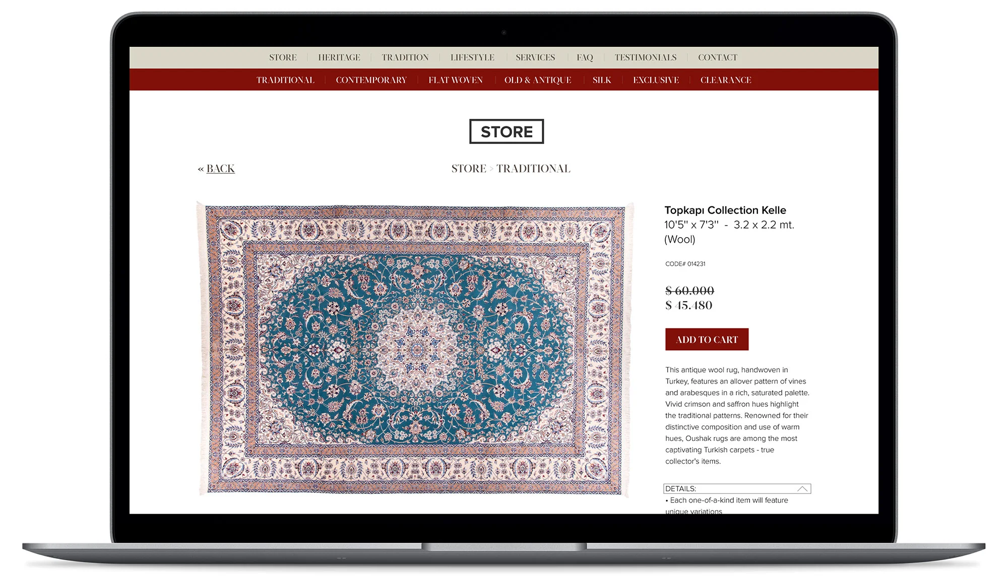 Orient Handmade Carpets - Visual identity and design sample by Ediz Pinar