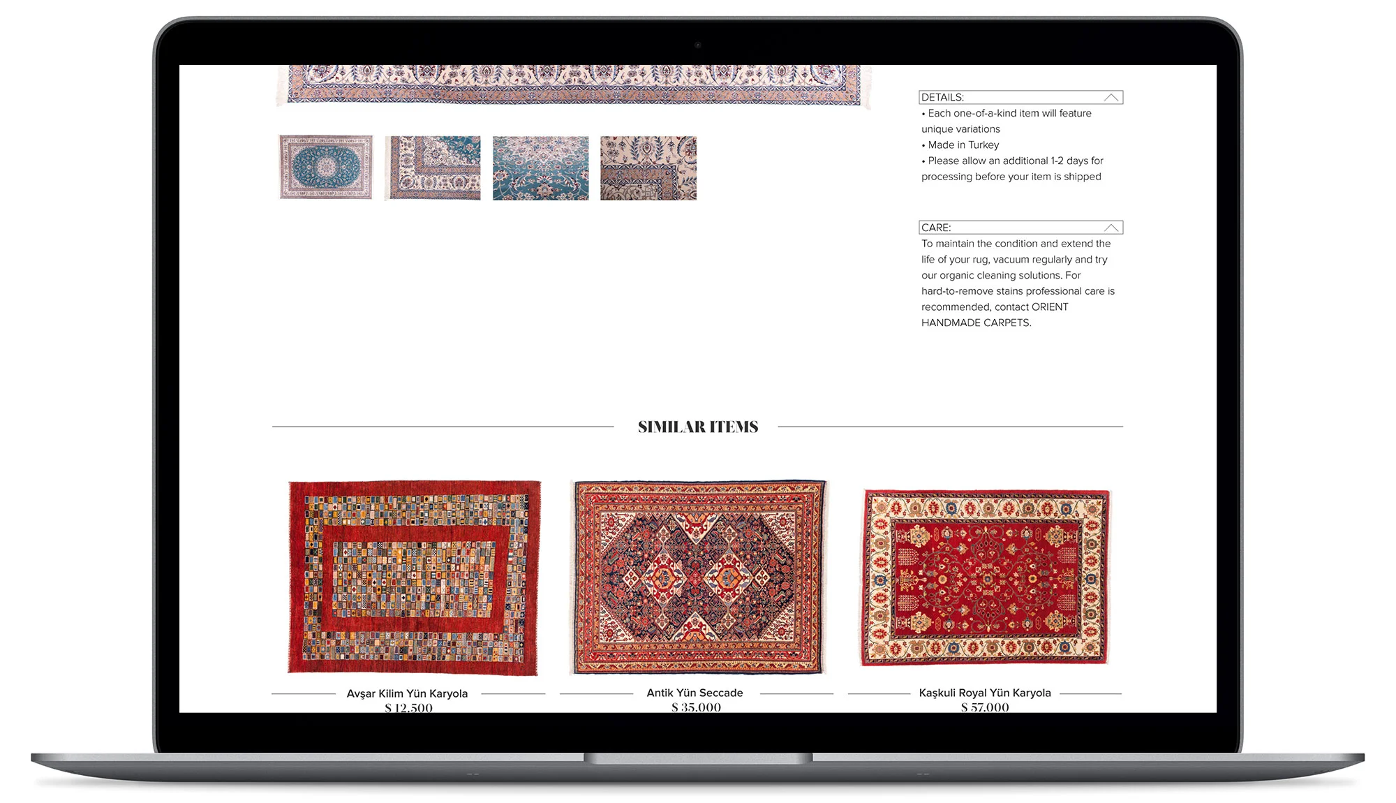 Orient Handmade Carpets - Visual identity and design sample by Ediz Pinar