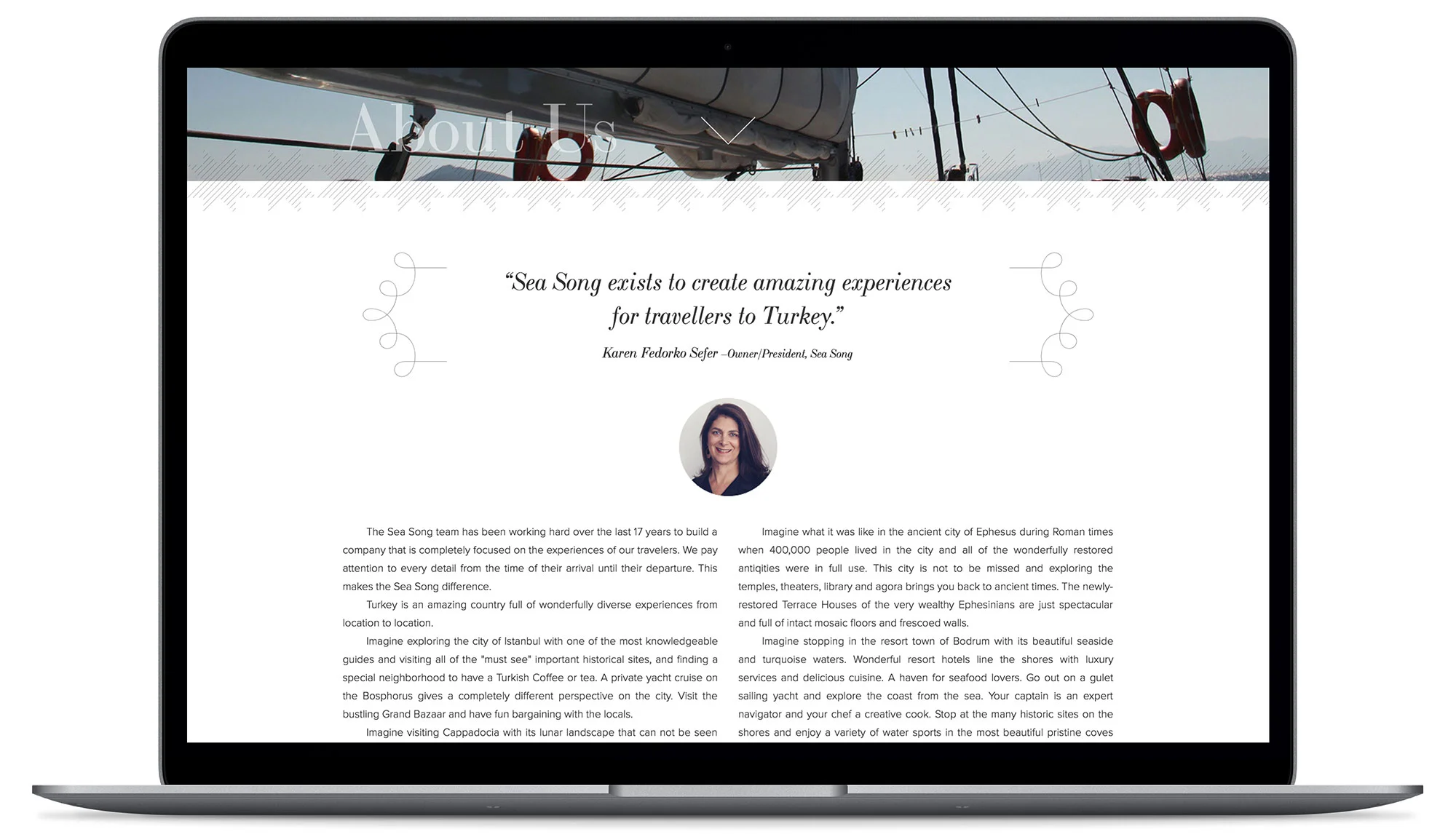 Sea Song Tours - Visual identity and design sample by Ediz Pinar