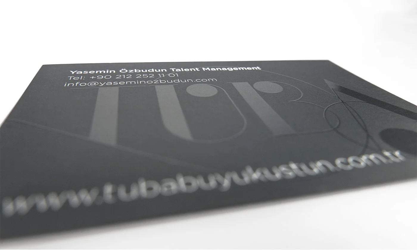Tuba Büyüküstün - Visual identity and design sample by Ediz Pinar