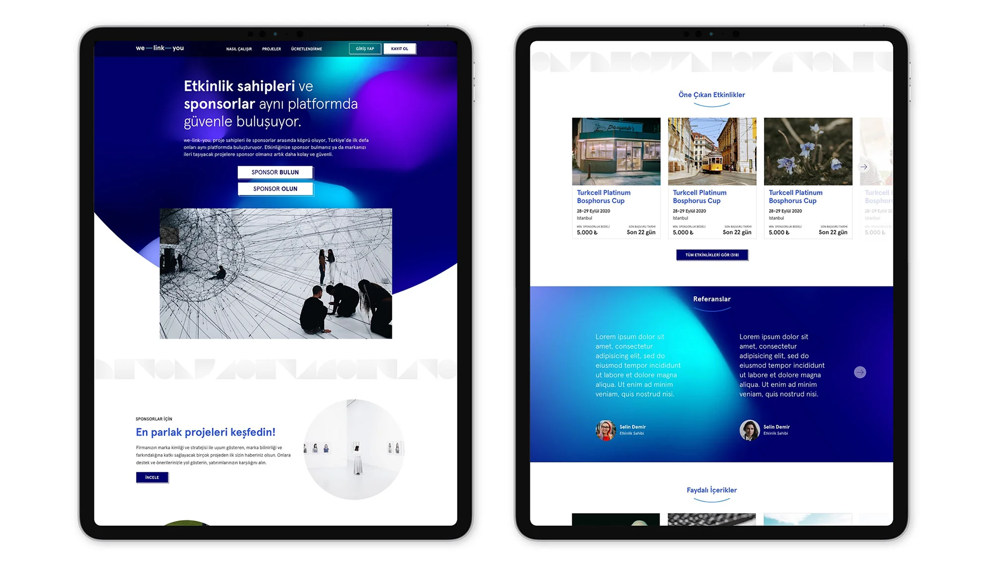 we-link-you - Visual identity and design sample by Ediz Pinar