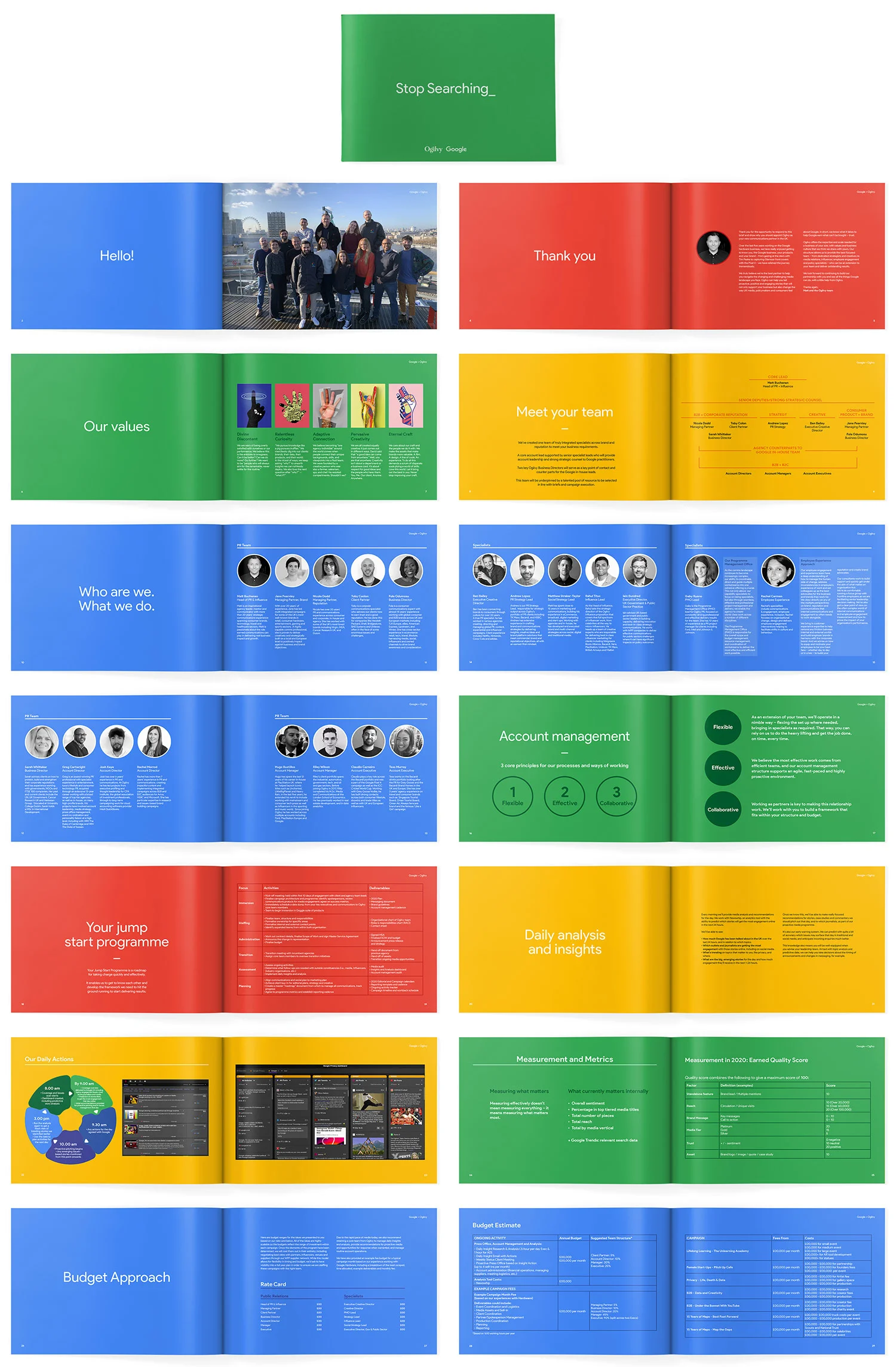 Google Stop Searching - Visual identity and design sample by Ediz Pinar