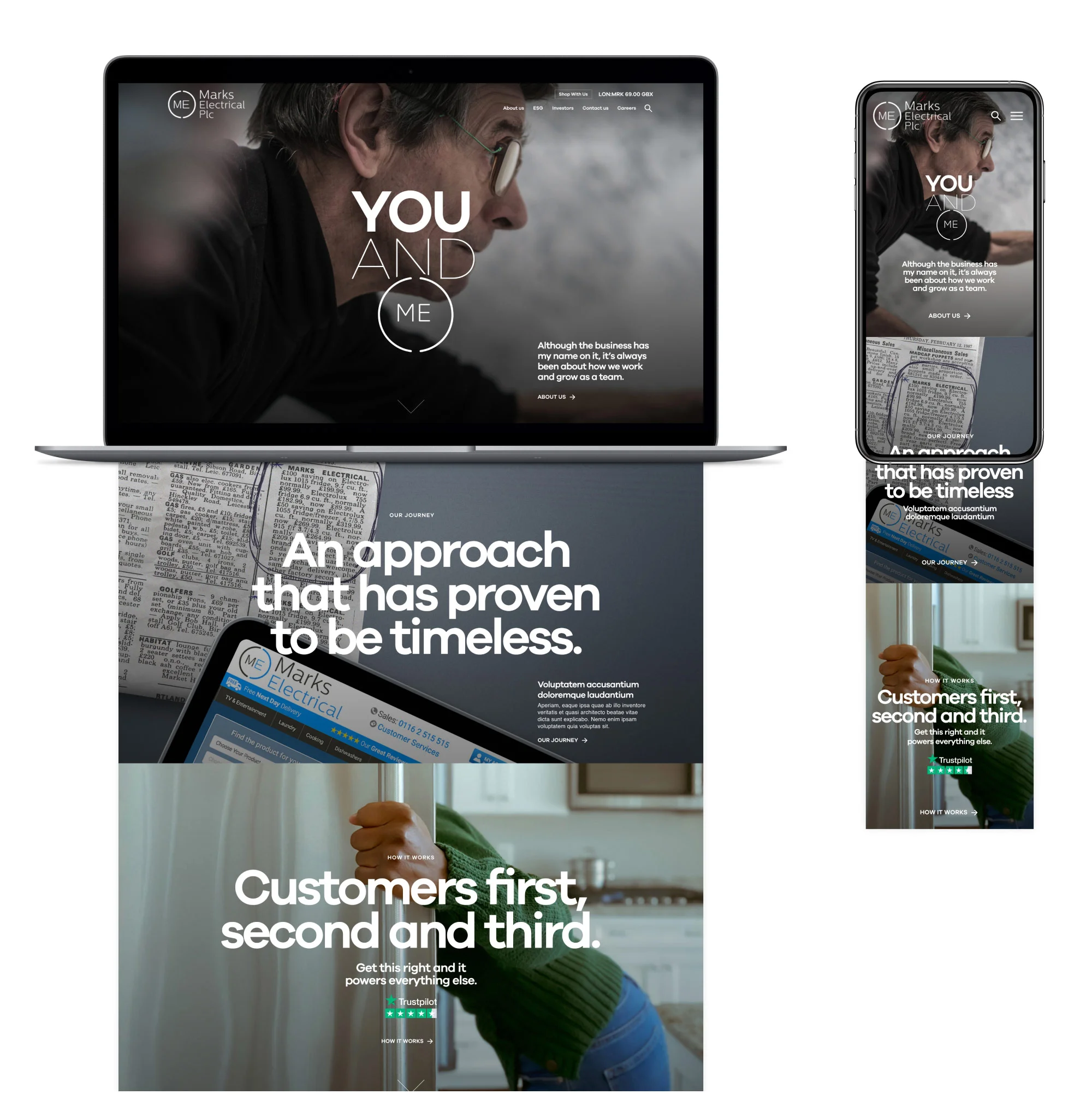Marks Electrical - Visual identity and design sample by Ediz Pinar